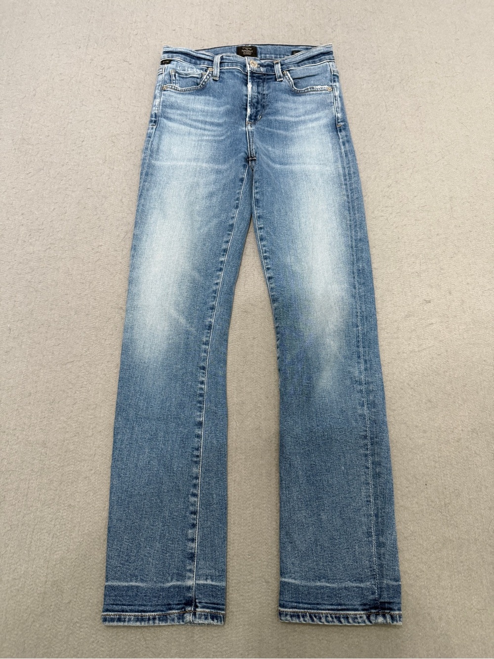 Women’s Citizens of Humanity Size 24 Blue Wash Flare Denim Jeans